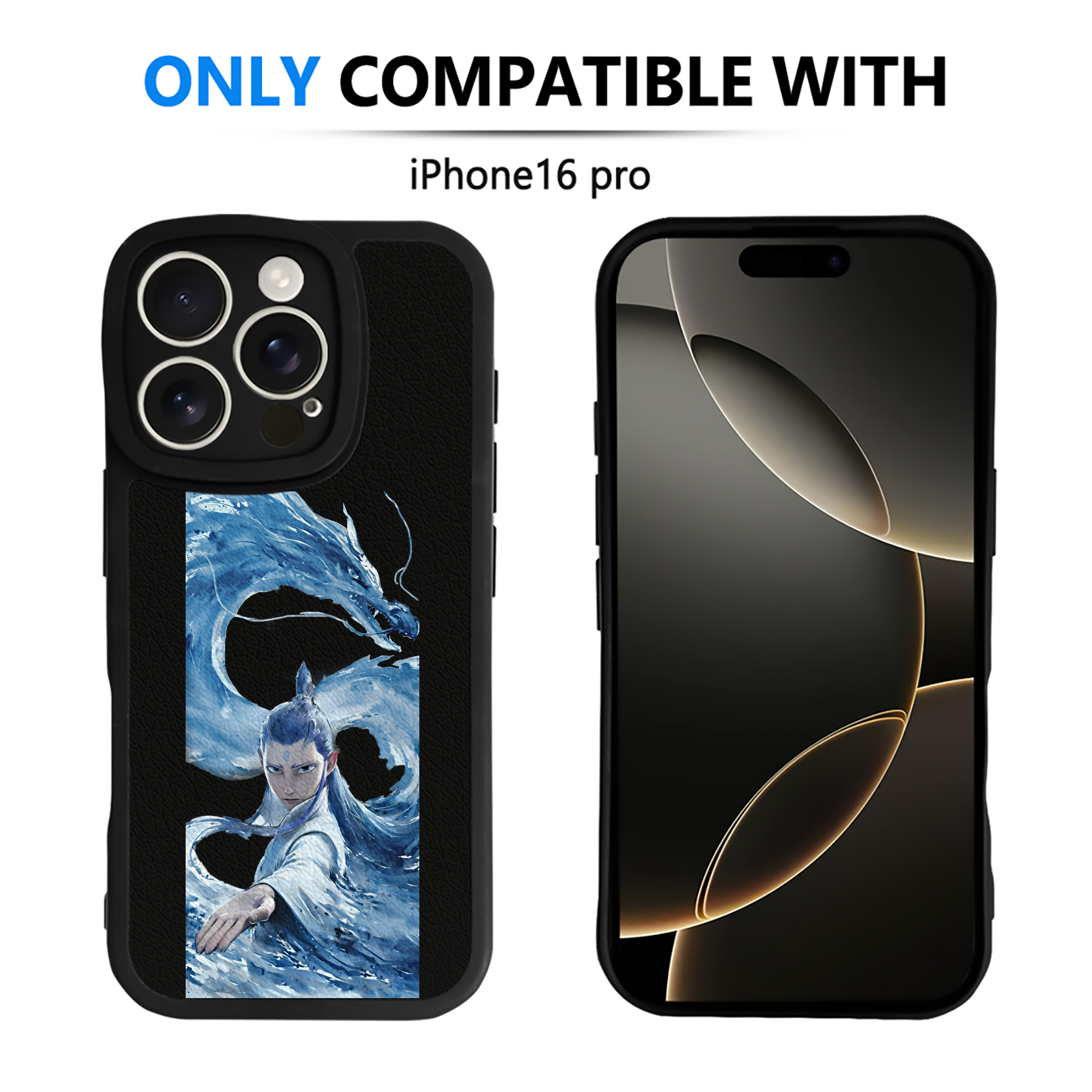 （画像用） Ne Zha 2 ナタ 魔童の大暴れ 【iPhone 16シリーズ対応】シリコンスマホケース（レザー調） 材質：シリコン